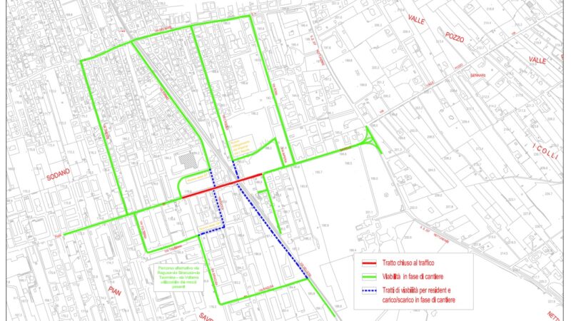 Albano, proseguono i lavori per il sottopasso ferroviario di Pavona: la nuova viabilità