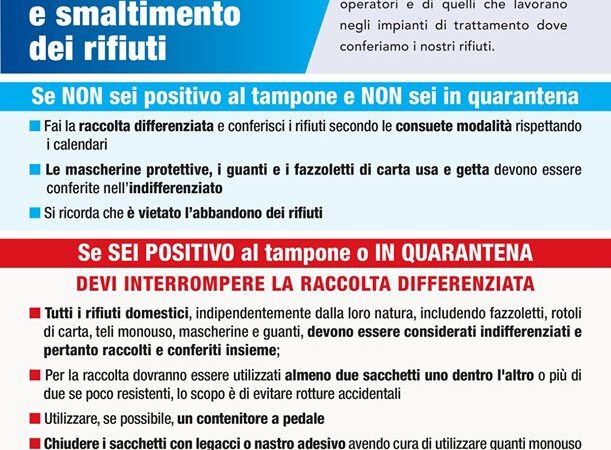 Marino, corrette modalità di raccolta e smaltimento dei rifiuti