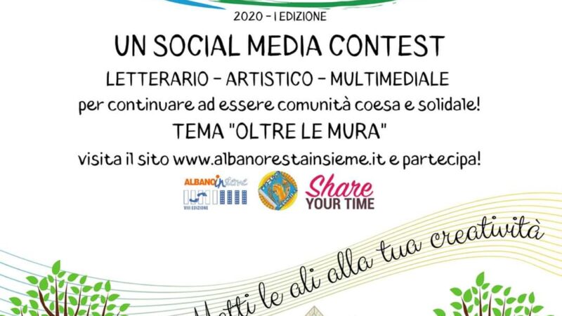 Albano, al via il contest artistico “AlbanoRestaInsieme”