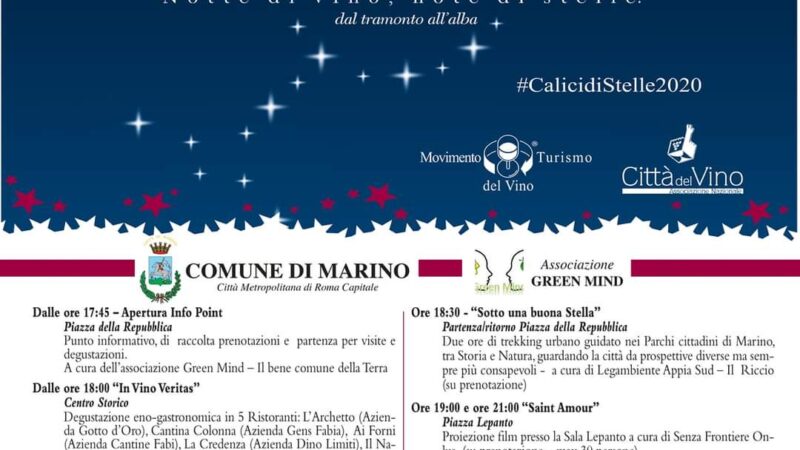 Marino: Calici di stelle 2020