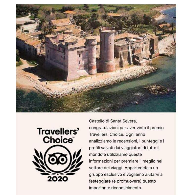 Regione Lazio, il Castello di Santa Severa è tra le migliori attrazioni al mondo per Tripadvisor