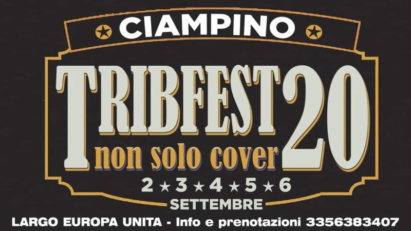 Ciampino, il 2 settembre prende il via la manifestazione “TribFest20-non solo cover”