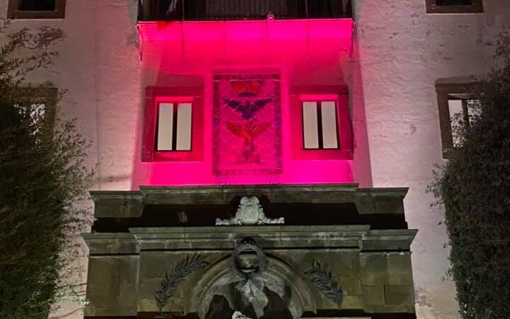 Prevenzione, Palazzo Borghese (Monte Compatri) si tinge di rosa