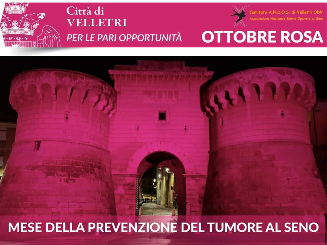 Velletri – Riparte “Ottobre Rosa”, la campagna di prevenzione al tumore al seno