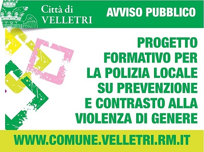 Velletri, avviso pubblico: progetto formativo per la prevenzione e il contrasto alla violenza di genere