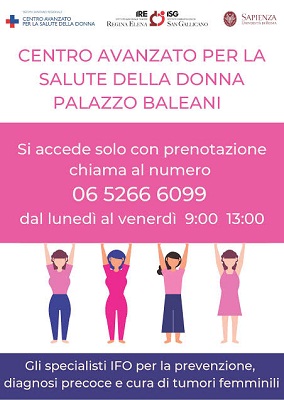 Centro Avanzato per la Salute della Donna: specialisti IFO al servizio della popolazione femminile