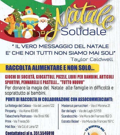 Gente Libera Ciampino, partito il “Natale Solidale” 2020