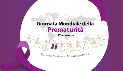 Giornata Mondiale della Prematurità, la Torre Civica di Pomezia si colora di viola