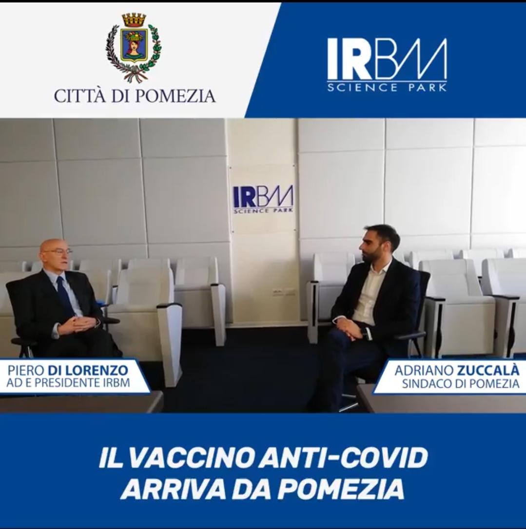 Vaccino anti-Covid pronto a gennaio! Zuccalà (Pomezia) incontra Presidente Irbm (Video)