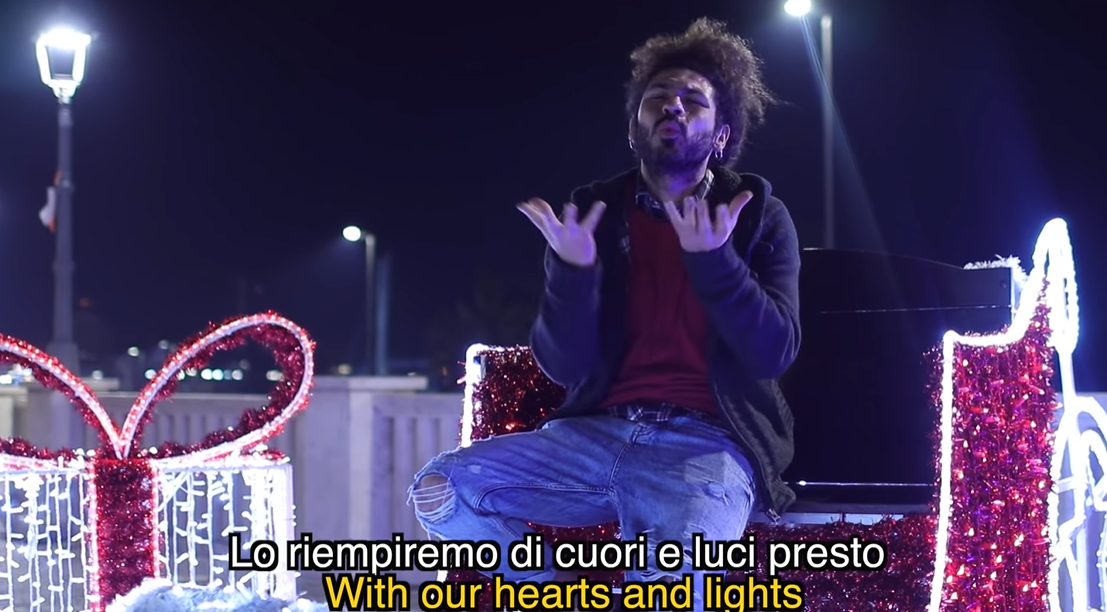 Nettuno – Online “Rosso Natale” di Brazzo, rapper di Italia’s got talent ( FOTO -VIDEO)