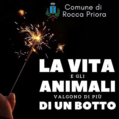 Rocca Priora, campagna di sensibilizzazione per Capodanno: “La vita vale più di un botto”