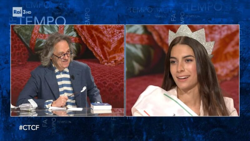 Frascati – Martina Sambucini, Miss Italia 2020, ospite a “Che Tempo Che Fa”