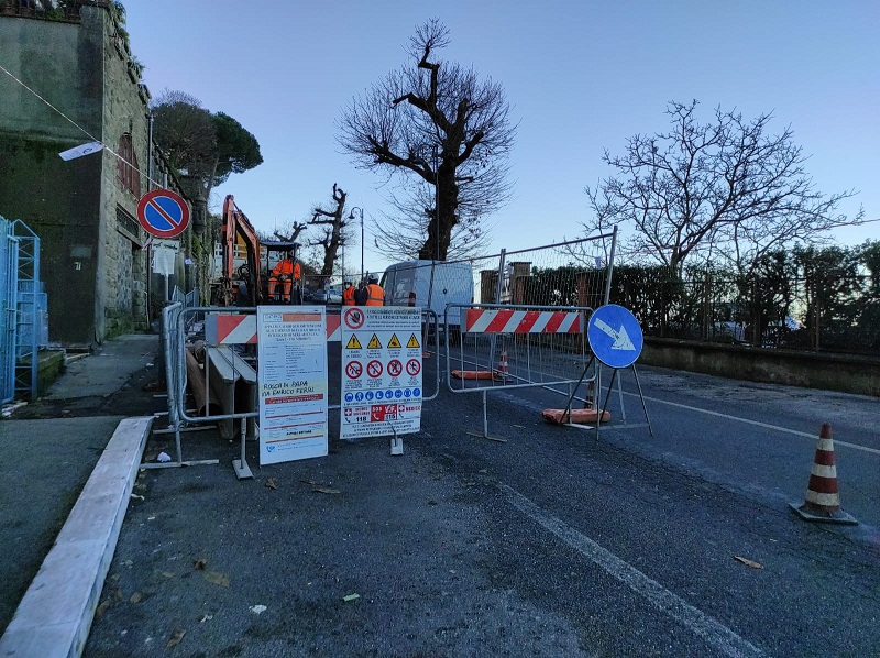 Rocca di Papa, iniziati i lavori per la rete fognaria di Viale Enrico Ferri