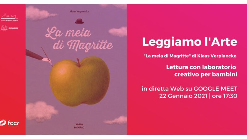 Rocca Priora – “Leggiamo l’Arte”, 22 gennaio letture e laboratorio creativo dedicato a Magritte