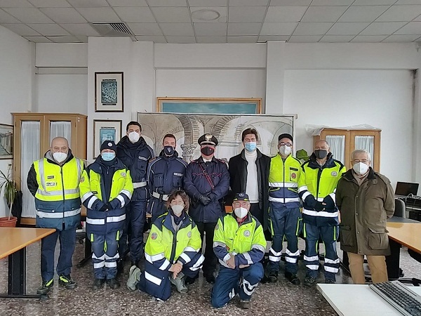 Monte Porzio, Pulcini riceve e ringrazia i volontari della Protezione Civile