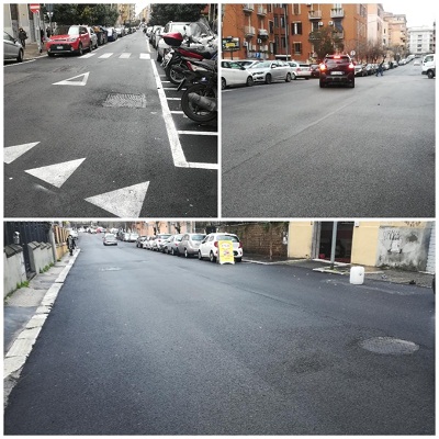 Strade Appio Latino (Roma), sistemate Via Luigi Cibrario, Via Gino Capponi e Piazza Lazzaro Papi