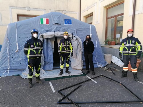 Zagarolo, installata tensostruttura di accoglienza fuori dalla Casa della Salute