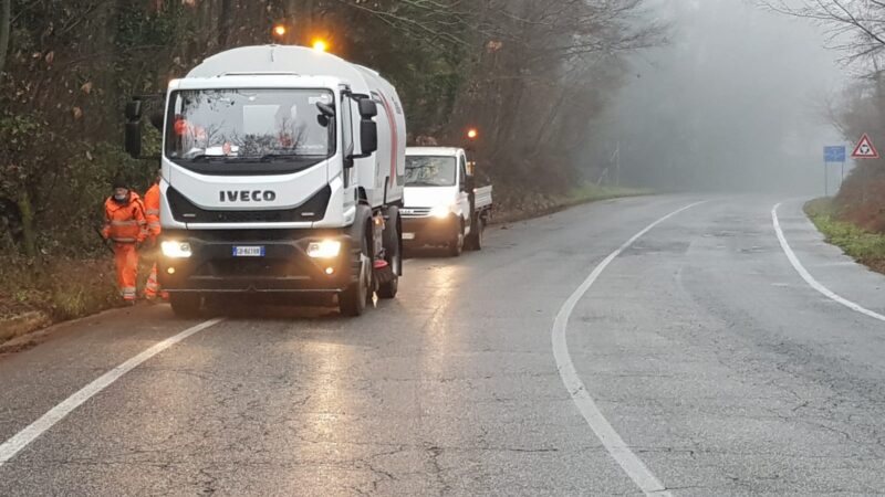 Rocca di Papa, sicurezza stradale: pulizia ASTRAL in Via Frascati e Via Ariccia