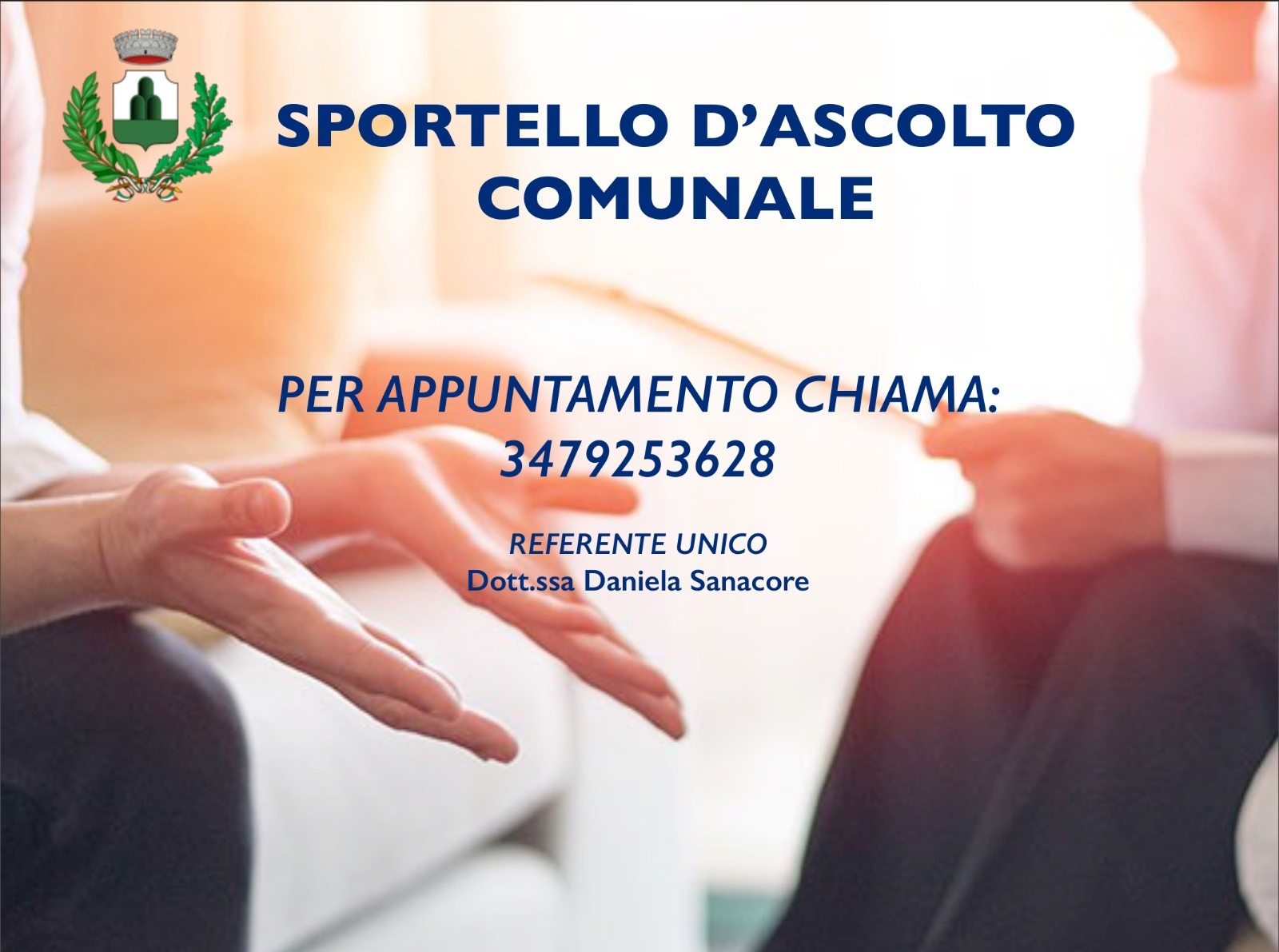 Monte Compatri, al via dal 1 febbraio lo sportello gratuito d’ascolto