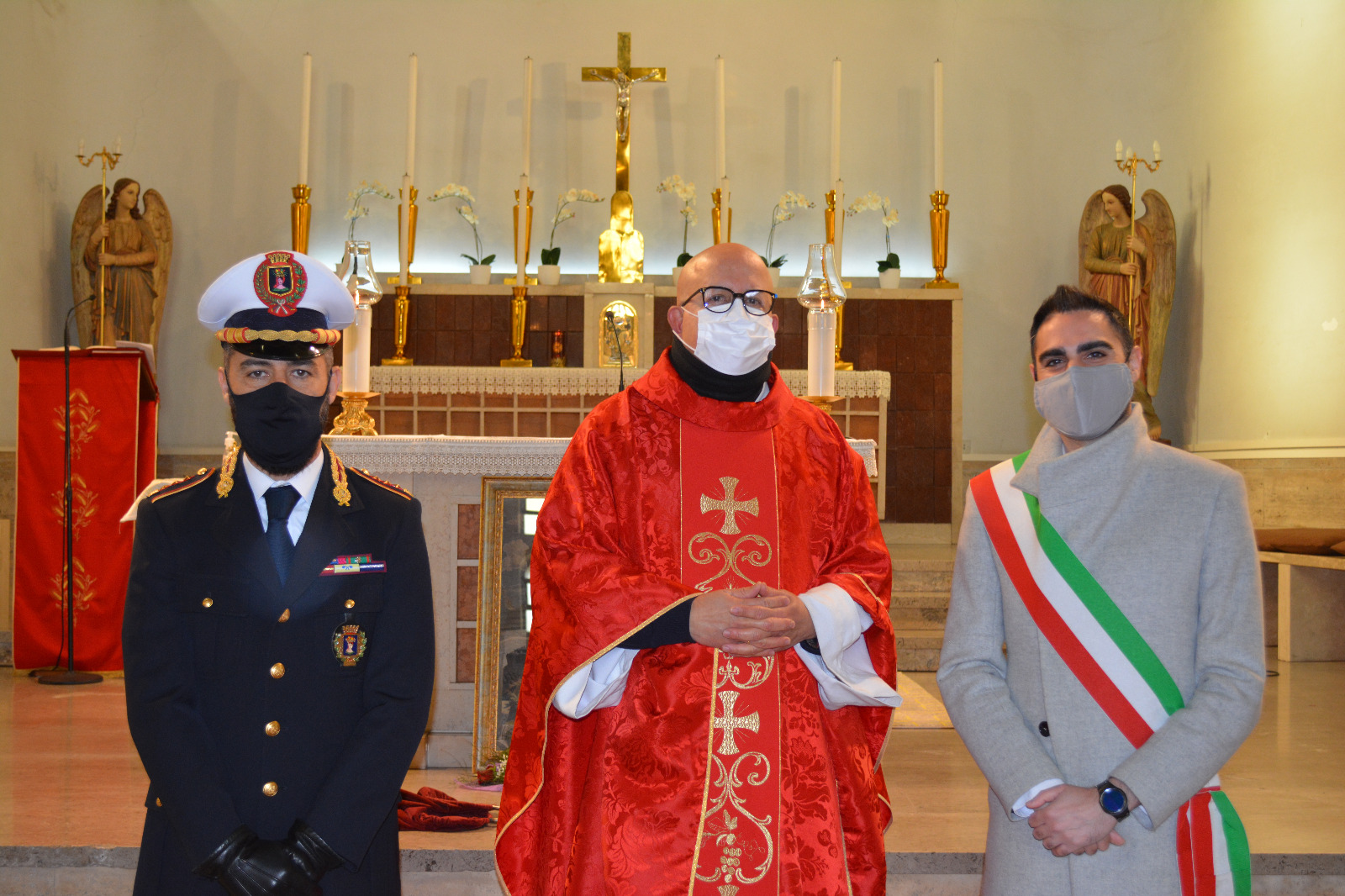 Pomezia – Svolta messa per San Sebastiano, patrono della Polizia locale (FOTO)