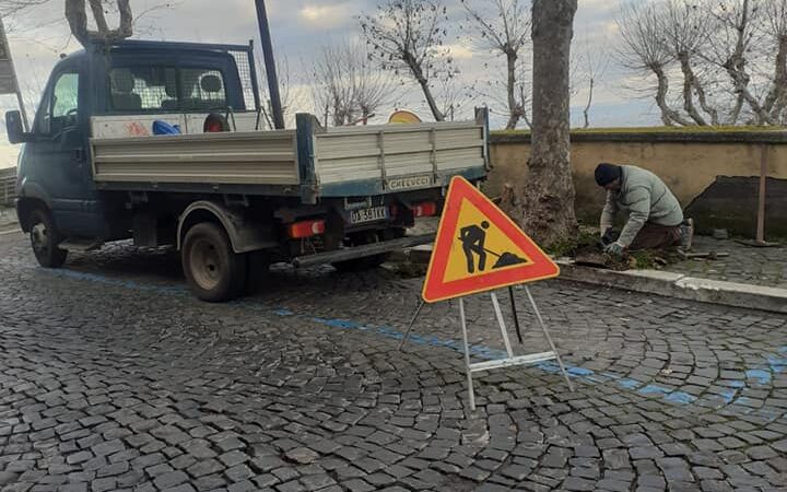 Monte Porzio, al via i lavori a Via Pilozzo e Via del Tuscolo (FOTO)