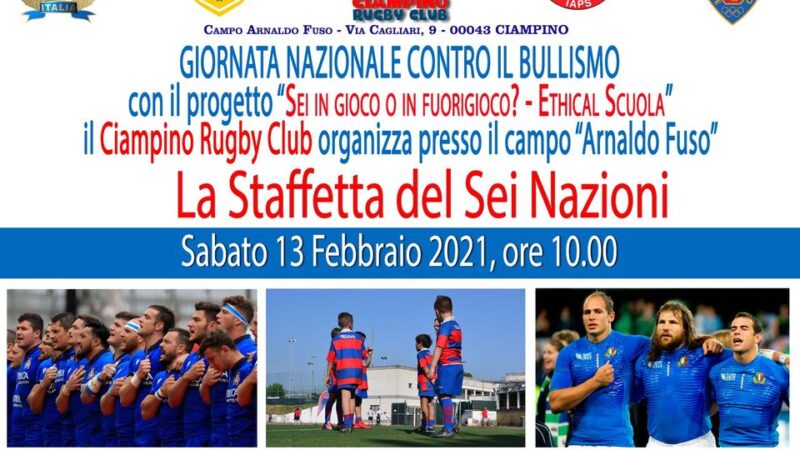 Ciampino Rugby Club, sabato 13 febbraio Staffetta del Sei Nazioni