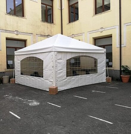 Zagarolo, installata nuova tensostruttura fuori dalla Casa della Salute