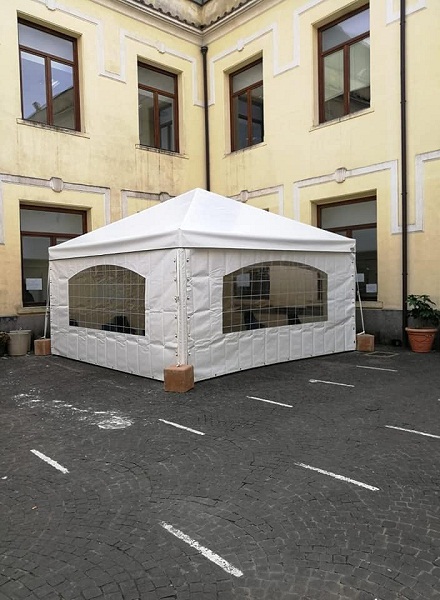 Zagarolo, installata nuova tensostruttura fuori dalla Casa della Salute