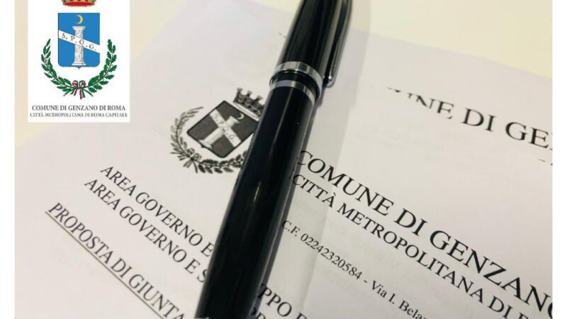 Genzano, continua il lavori della Giunta: tante le proposte approvate