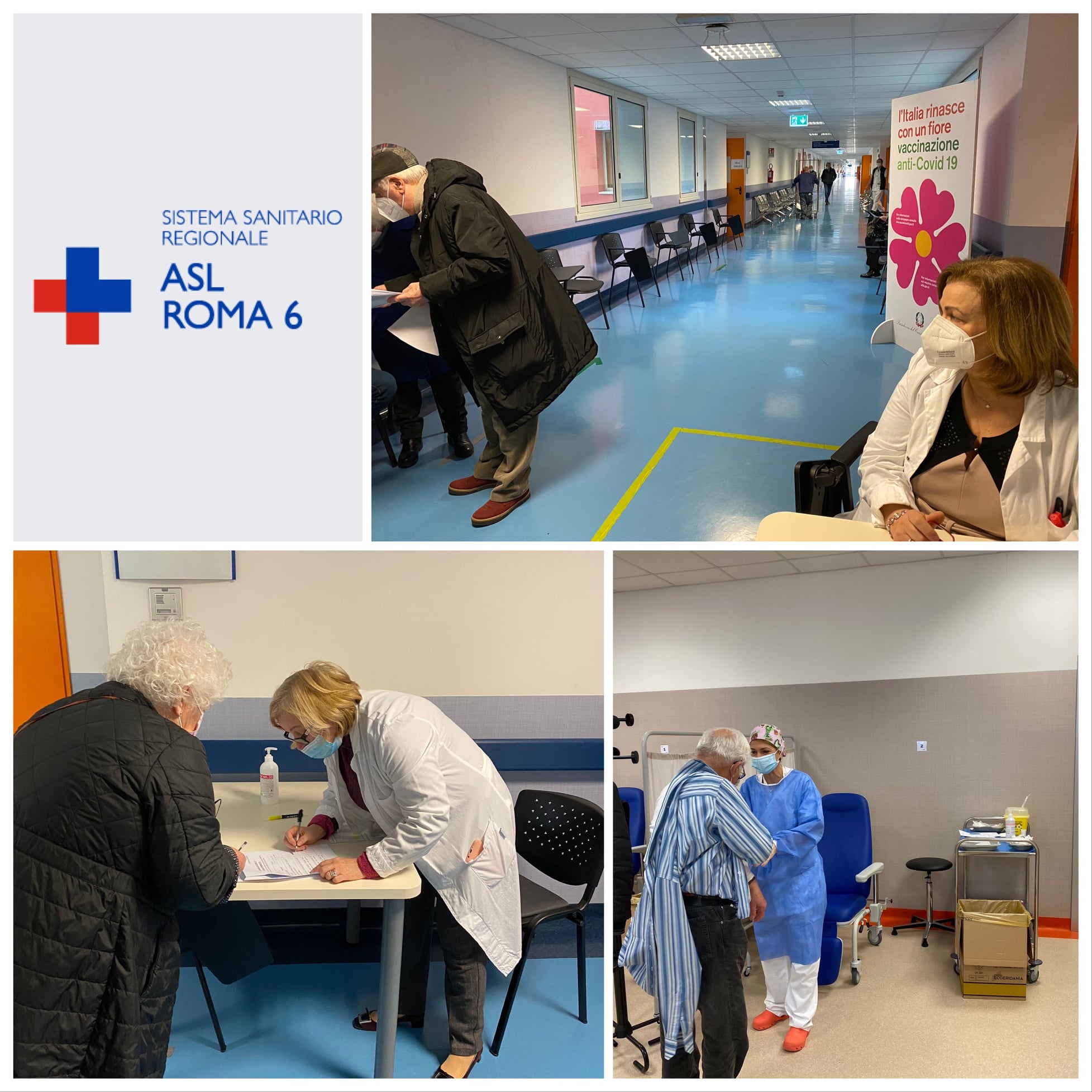 ASL Roma 6, al via oggi la vaccinazione degli over 80