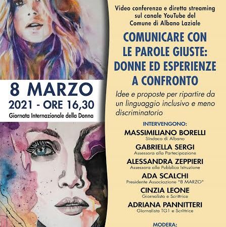 Albano – Lunedì 8 marzo “Donne ed esperienze a confronto” contro la discriminazione della donna