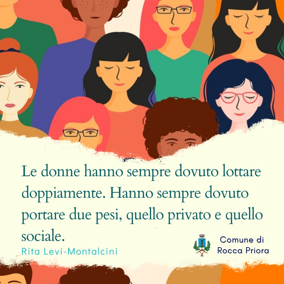 8 marzo, Rocca Priora cita Rita Levi Montalcini: “Donne colonna vertebrale della società”