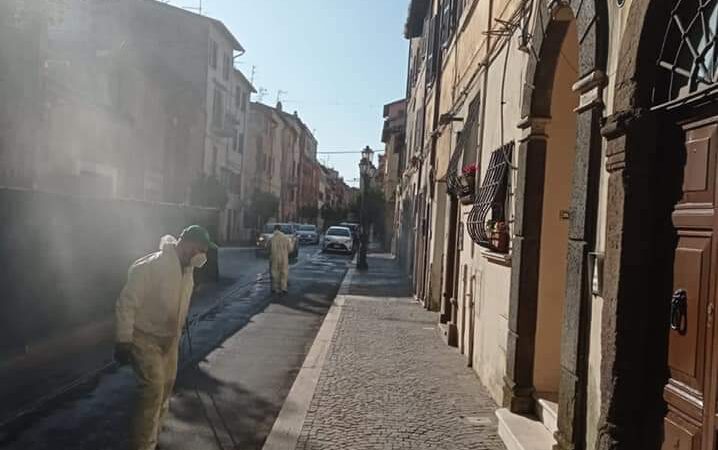 Zagarolo, sanificazione straordinaria al centro urbano e a Valle Martella