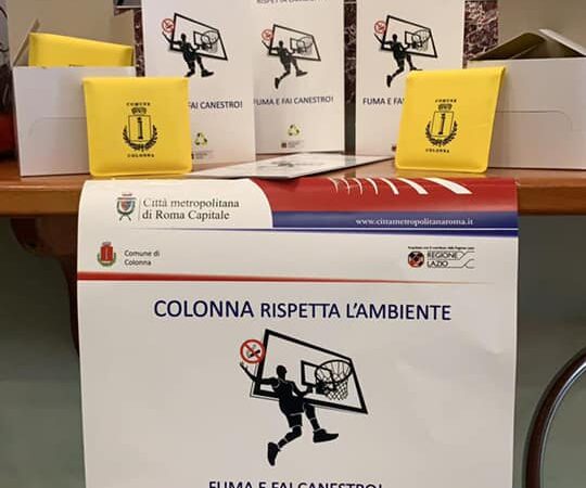 Colonna, “Fuma e fai canestro”: parte la campagna pubblicitaria