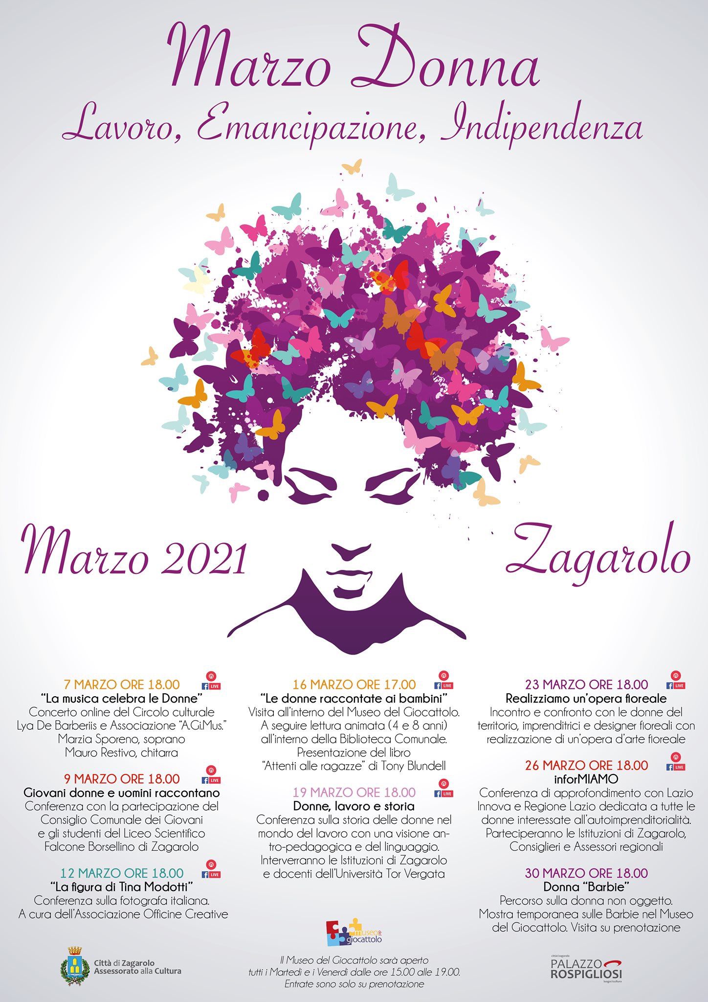 Zagarolo – Al via “Marzo Donna”: la donna tra lavoro, emancipazione e indipendenza