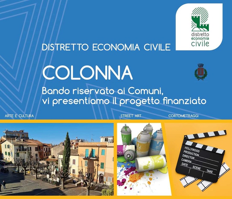 Colonna, parte il progetto “ColonnArt”: lo finanzia il Distretto Economia Civile