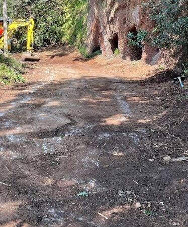 Nemi, continuano i lavori sul sentiero verso l’Eremo di San Michele