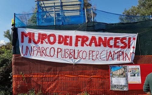 Ciampino, Diritti in Comune presenta mozione sul Muro dei Francesi: “La proposta in Regione è un’occasione unica”