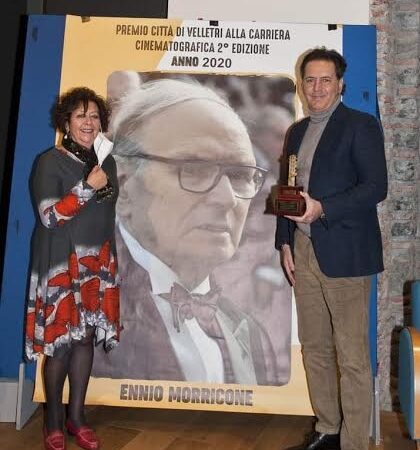 Premio “Città di Velletri” a Morricone: consegnato in Auditorium il riconoscimento al figlio Andrea