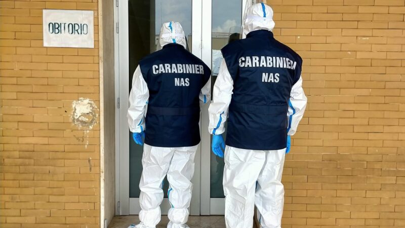 Cisterna di Latina – Controlli Nas camere mortuarie: sospesa sala settoria e cella frigo