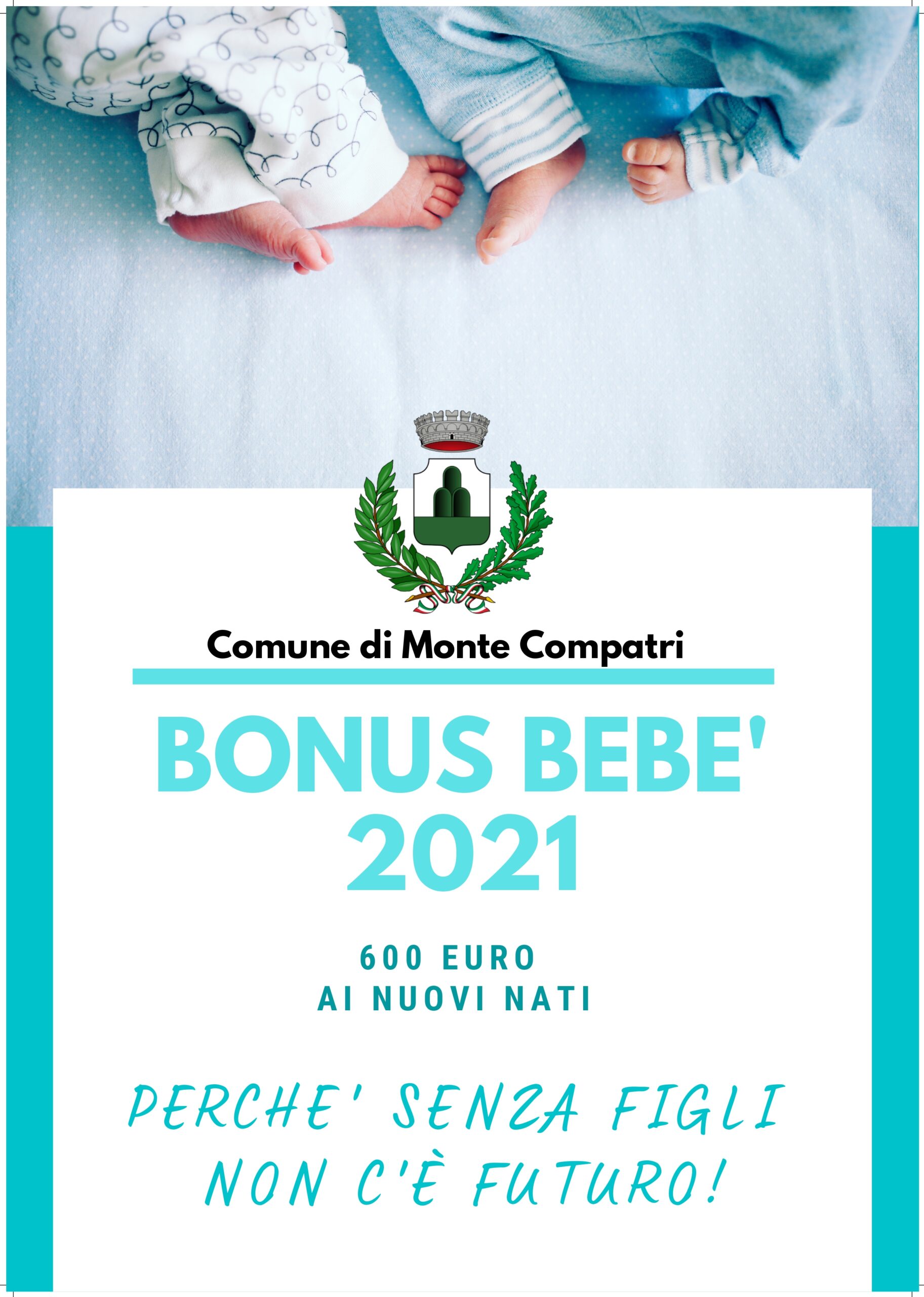 Monte Compatri – Sostegno alla genitorialità, riconfermato bonus bebé per il 2021