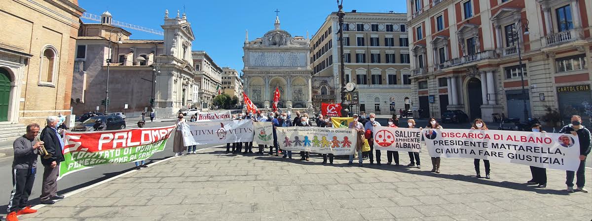 Discarica Albano, ieri il flashmob a Roma per chiedere giustizia (FOTO)