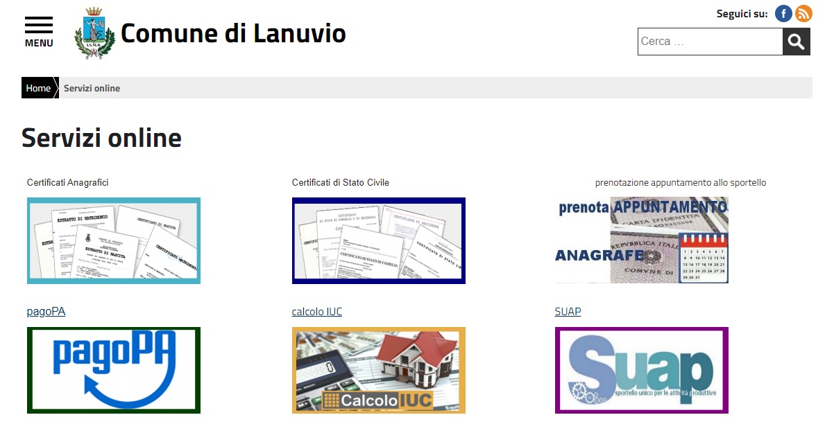 Lanuvio, dal 6 aprile attivi i Servizi Demografici online