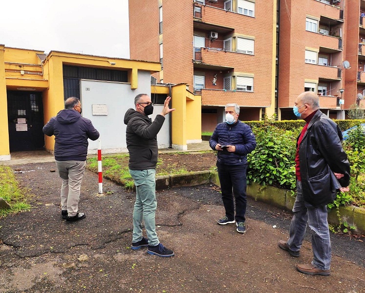 Albano, sopralluogo presso il quartiere PLUS di Cecchina