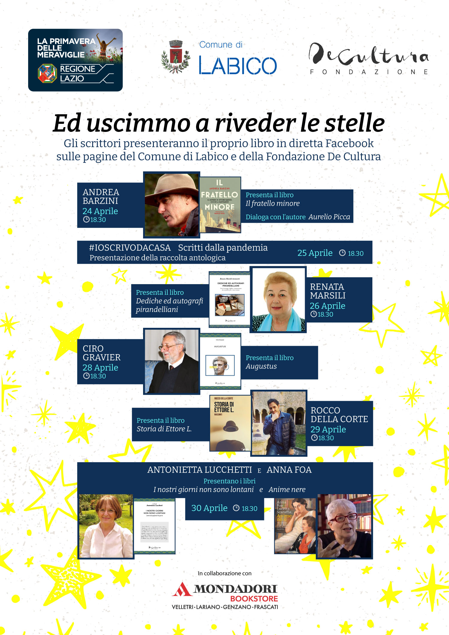 Labico, “Ed uscimmo a riveder le stelle”: il programma