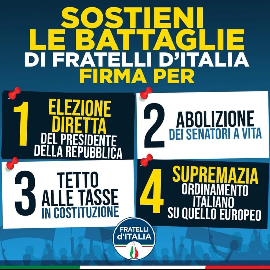 Castel Gandolfo con Angeletti torna a sostenere Fratelli d’Italia: 4 proposte