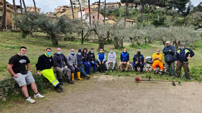 Colonna – Pulizia Parco degli Ulivi, Giuliani: “Un superlavoro!”