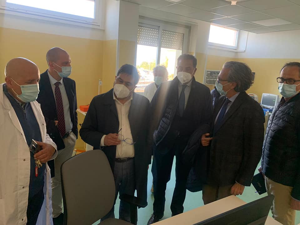 Anzio, D’Amato inaugura reparto medicina d’urgenza Covid (FOTO)