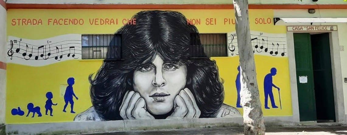 Claudio Baglioni compie 70 anni! E la “sua” Centocelle lo omaggia con un murales (FOTO)