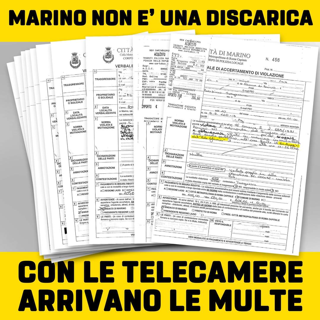 Marino, continua la guerra agli incivili